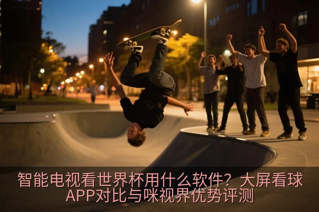 现代客厅中智能大屏呈现的无延迟体育直播多视角选择界面